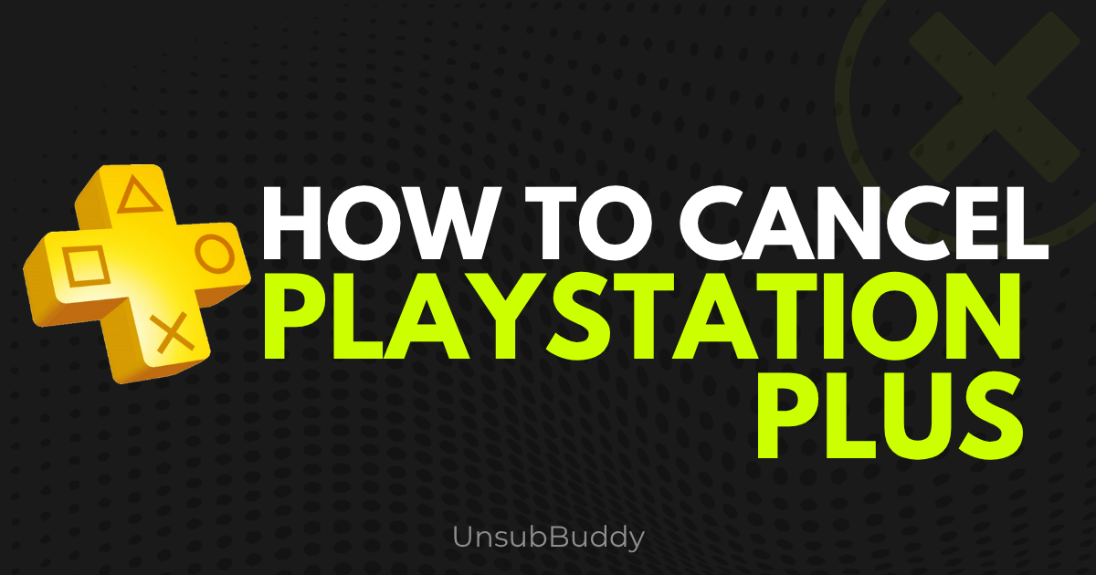 A precise PlayStation console user interface displaying the account management subsystem with the option to cancel a PlayStation Plus membership